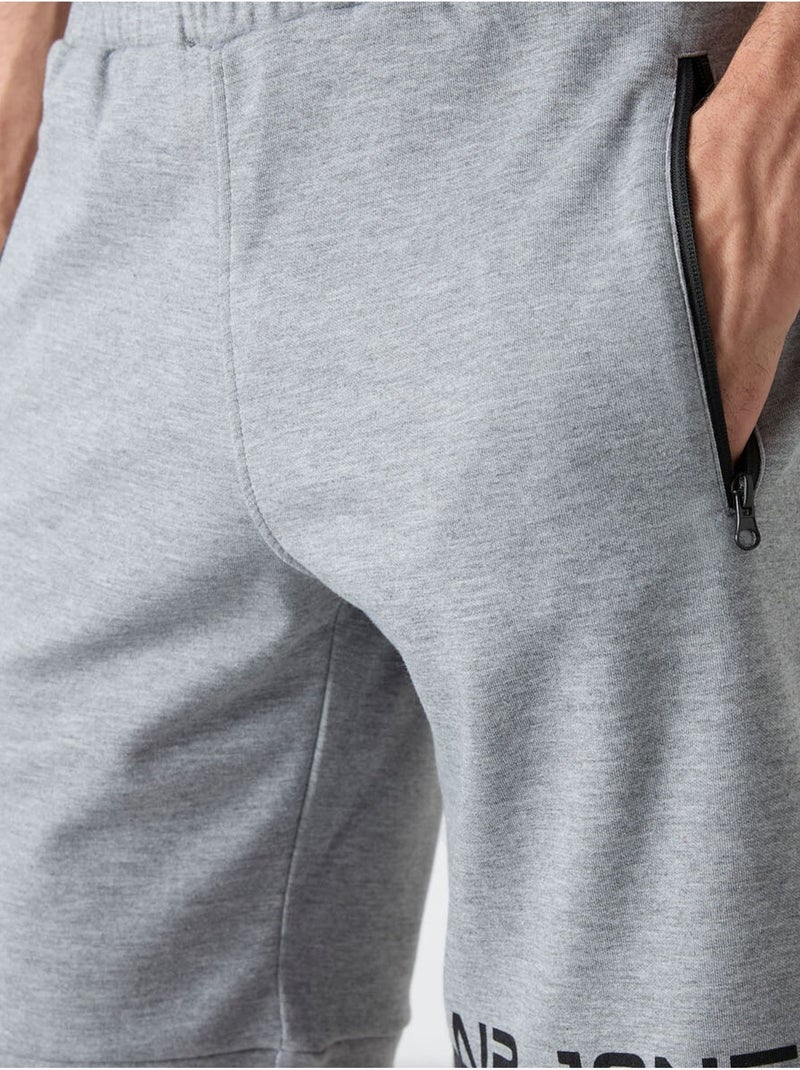 Short de survêtement homme en molleton tommy Gris clair - Kiabi
