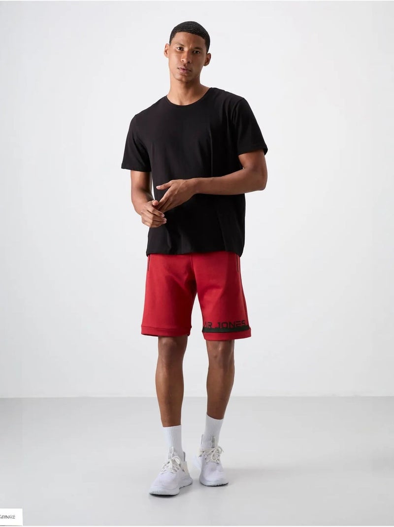 Short de survêtement homme en molleton tommy Rouge - Kiabi