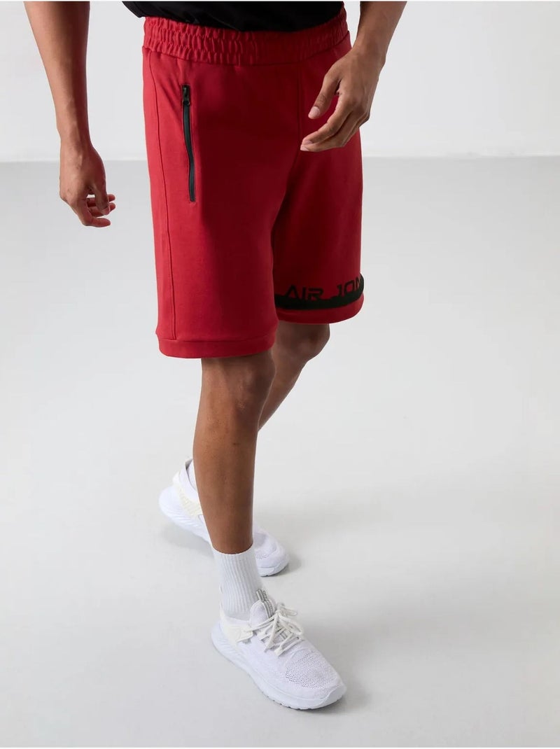 Short de survêtement homme en molleton tommy Rouge - Kiabi