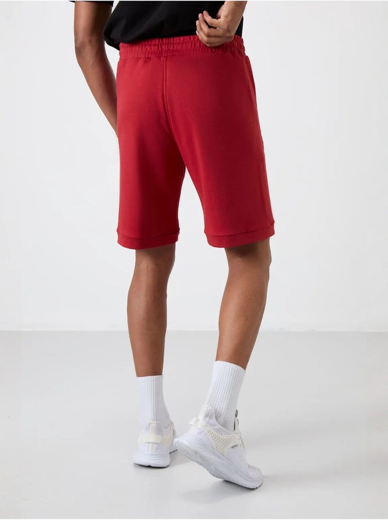 Short de survêtement homme en molleton tommy Rouge - Kiabi