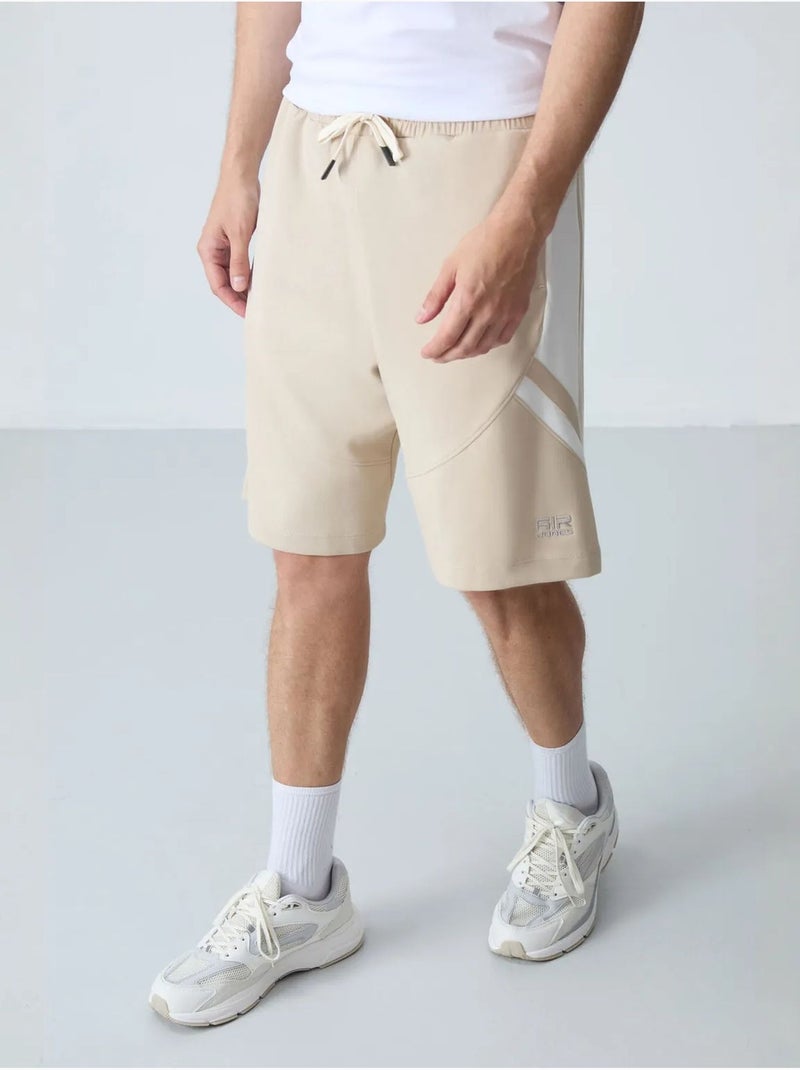 Short de survêtement homme en molton tommy Beige argile - Kiabi