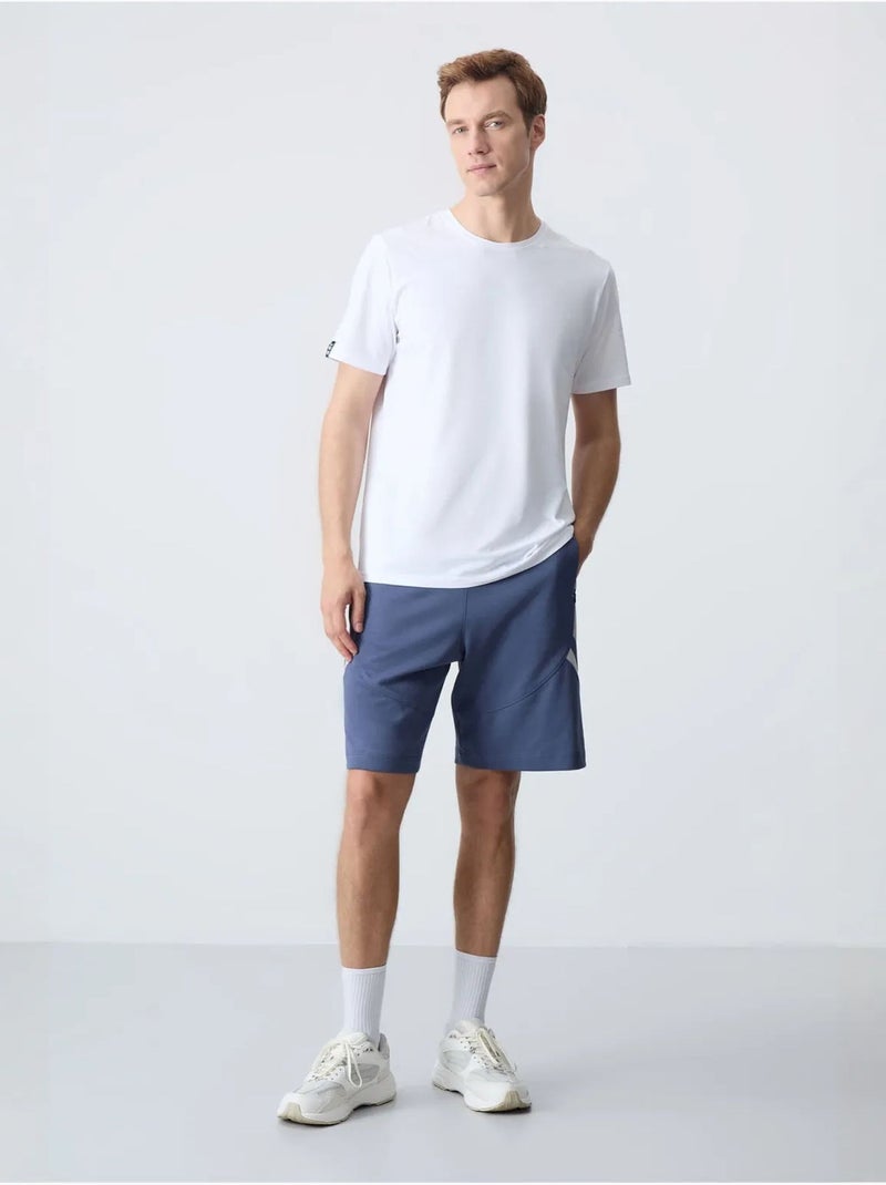 Short de survêtement homme en molton tommy Bleu saphir - Kiabi