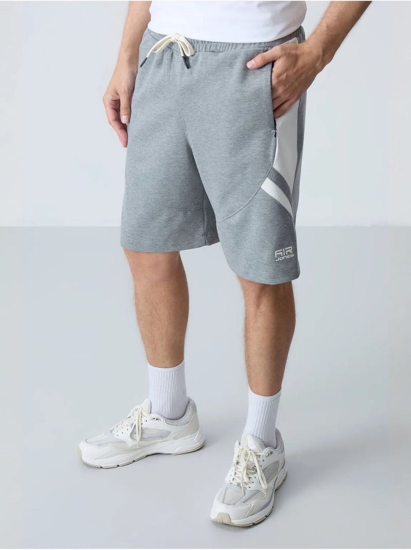 Short de survêtement homme en molton tommy Gris clair - Kiabi