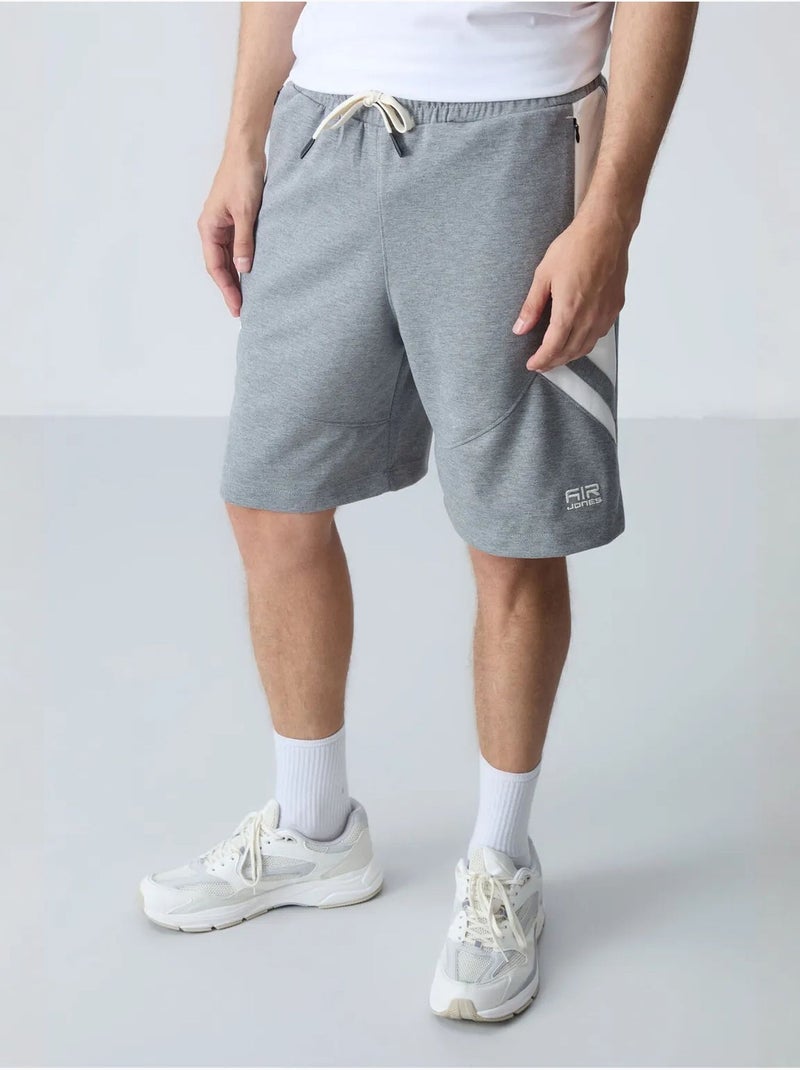 Short de survêtement homme en molton tommy Gris clair - Kiabi