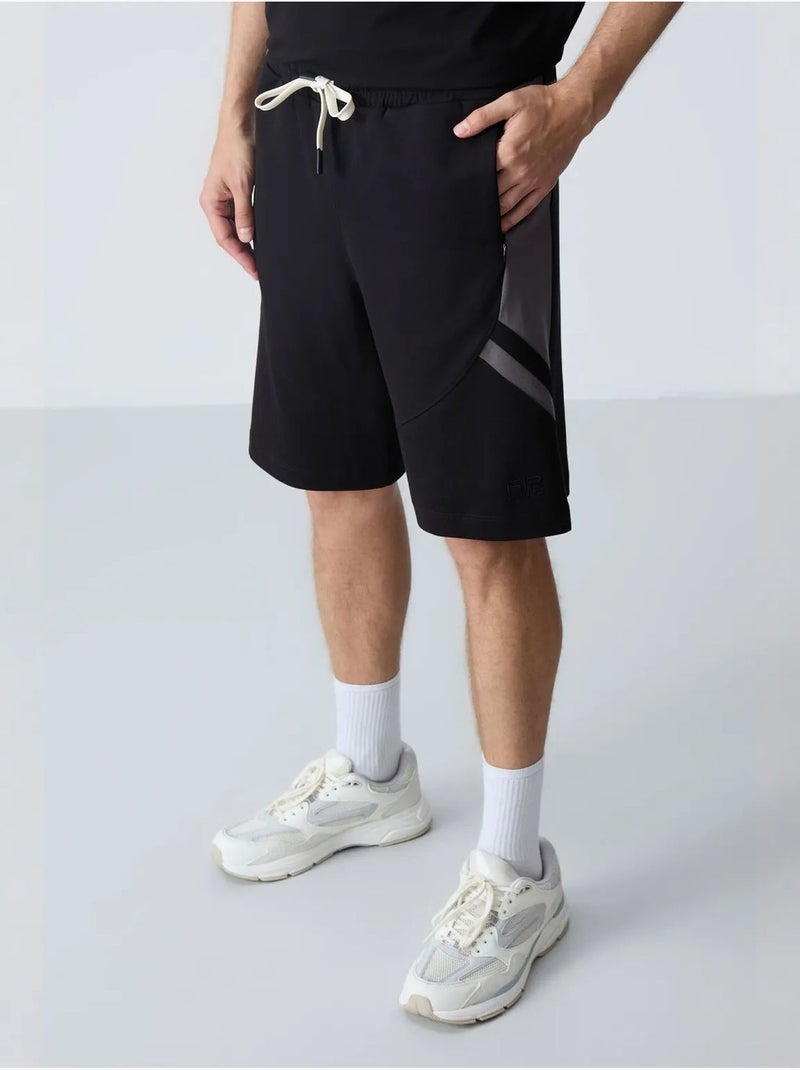 Short de survêtement homme en molton tommy Noir - Kiabi