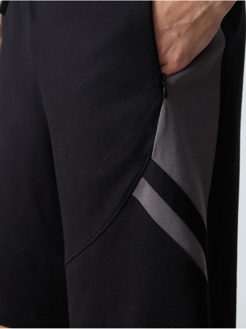 Short de survêtement homme en molton tommy Noir - Kiabi
