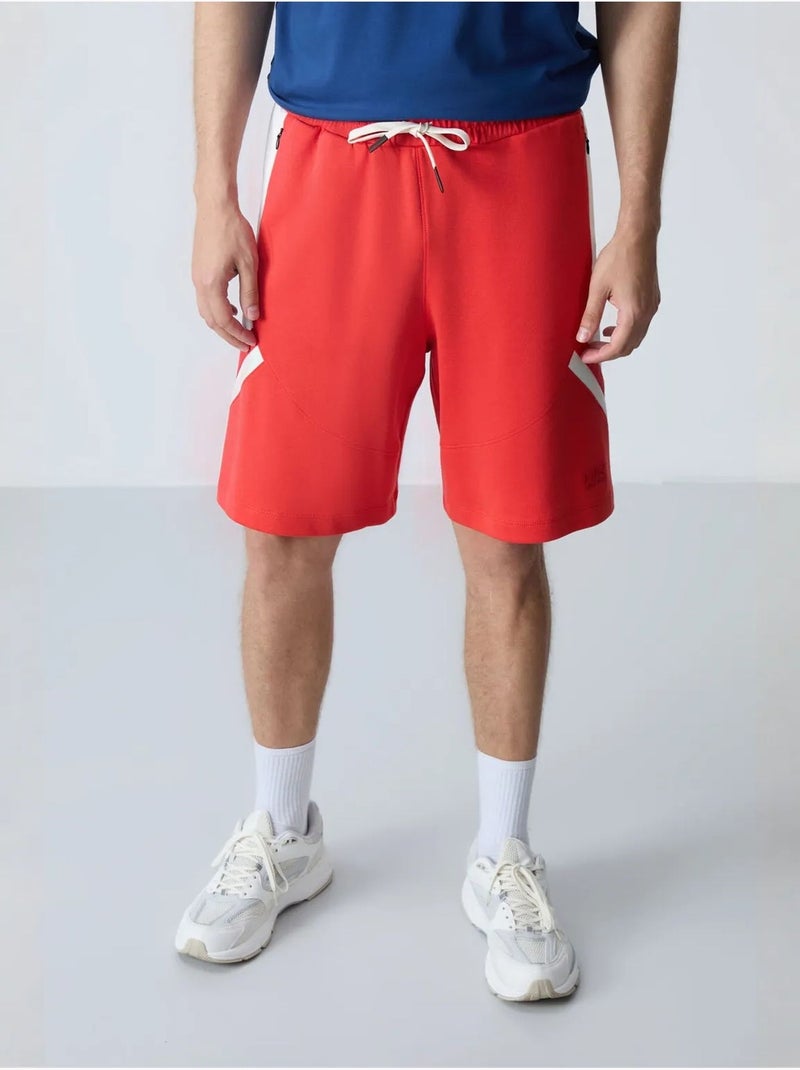 Short de survêtement homme en molton tommy Rouge - Kiabi