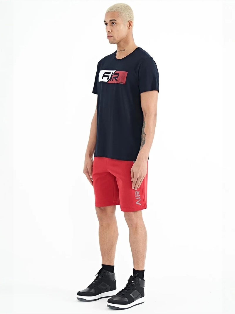 Short de survêtement homme imprimé tommy Rouge - Kiabi