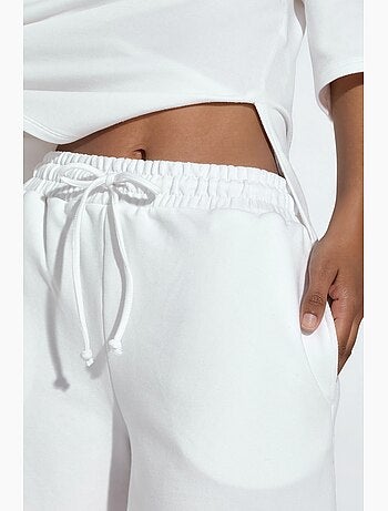 Short de survêtement taille mi-haute à cordon busem