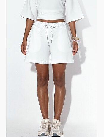 Short de survêtement taille mi-haute à cordon busem