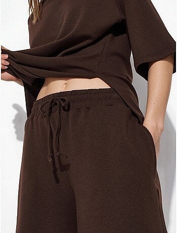 Short de survêtement taille mi-haute à cordon busem