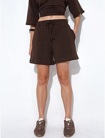 Short de survêtement taille mi-haute à cordon busem