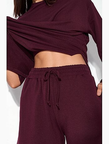 Short de survêtement taille mi-haute à cordon busem