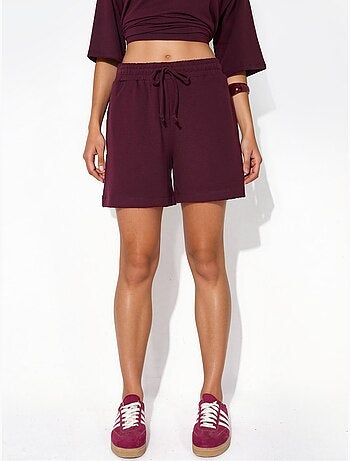 Short de survêtement taille mi-haute à cordon busem