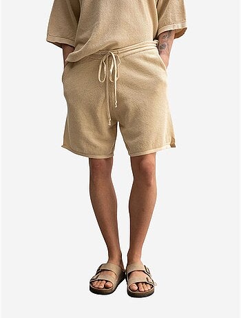 Short de survêtement taille mi-haute en maille texturée giesto