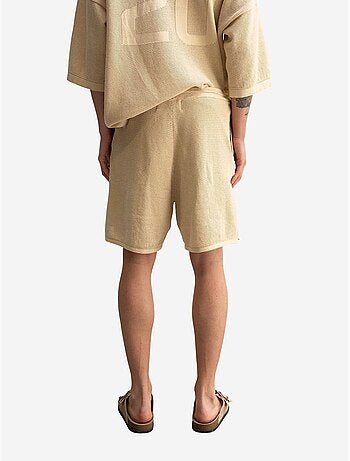 Short de survêtement taille mi-haute en maille texturée giesto