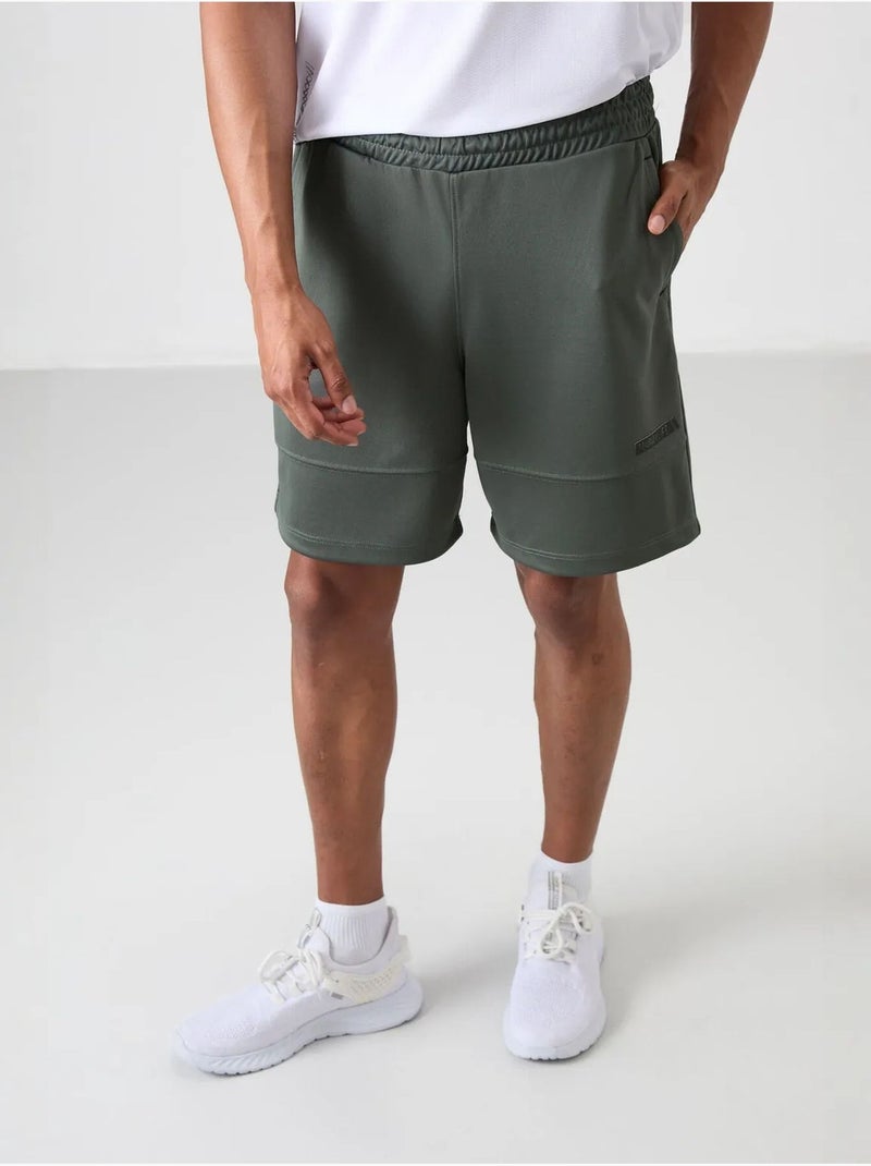 Short de survêtement uni homme tommy Kaki - Kiabi