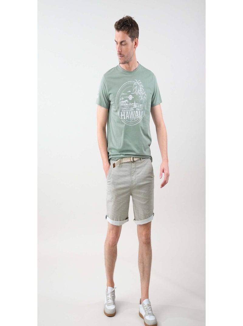 Short décontracté 'Deeluxe' Vert kaki clair - Kiabi