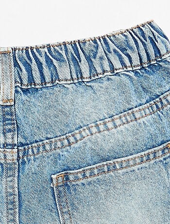 Short denim à enfiler