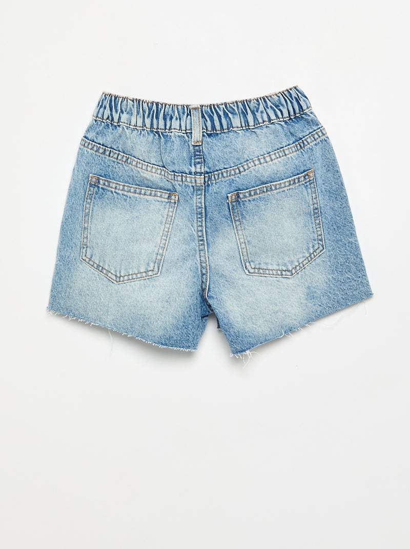 Short denim à enfiler Bleu - Kiabi