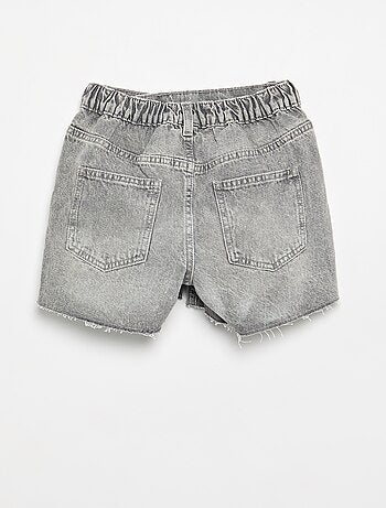 Short denim à enfiler