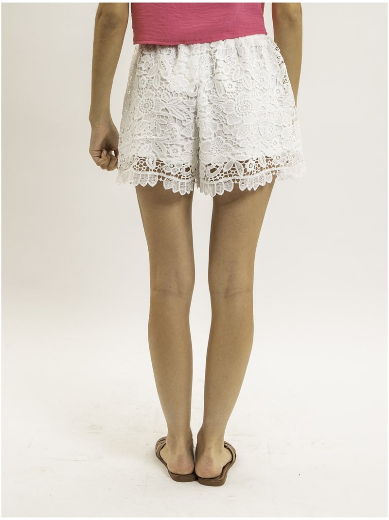 Short dentelle XETAVIA Blanc - Kiabi