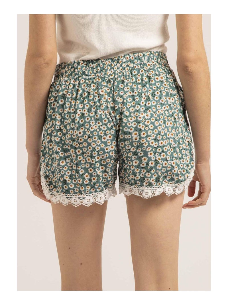 Short dentelle XIAME Vert - Kiabi
