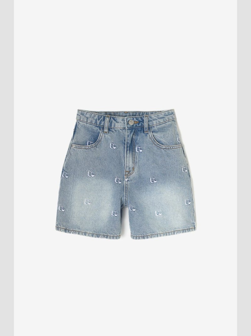 Short DIONYGI en jeans 'Le Temps Des Cerises' Bleu - Kiabi