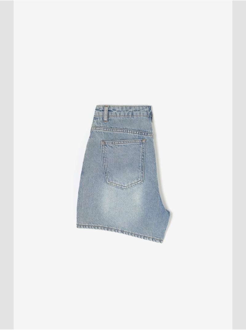 Short dionygi en jeans 'le temps des cerises' Bleu - Kiabi