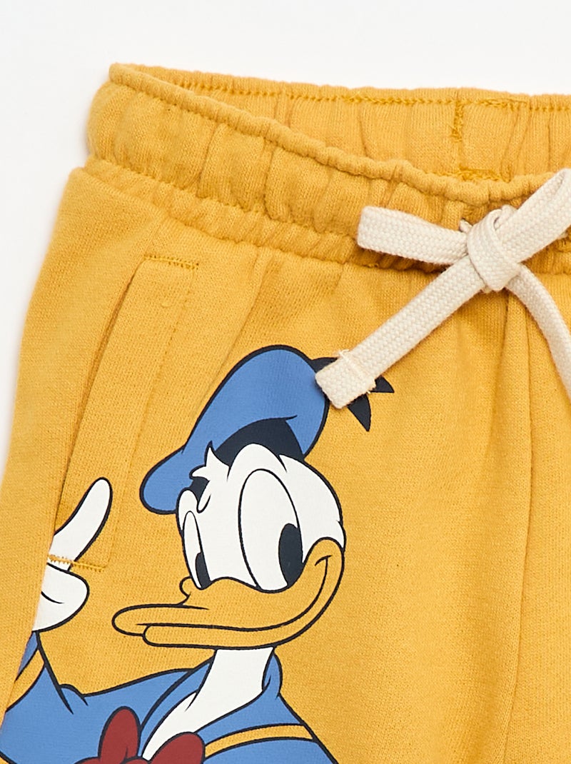 Short 'Donald' 'Disney' en molleton non gratté Jaune - Kiabi