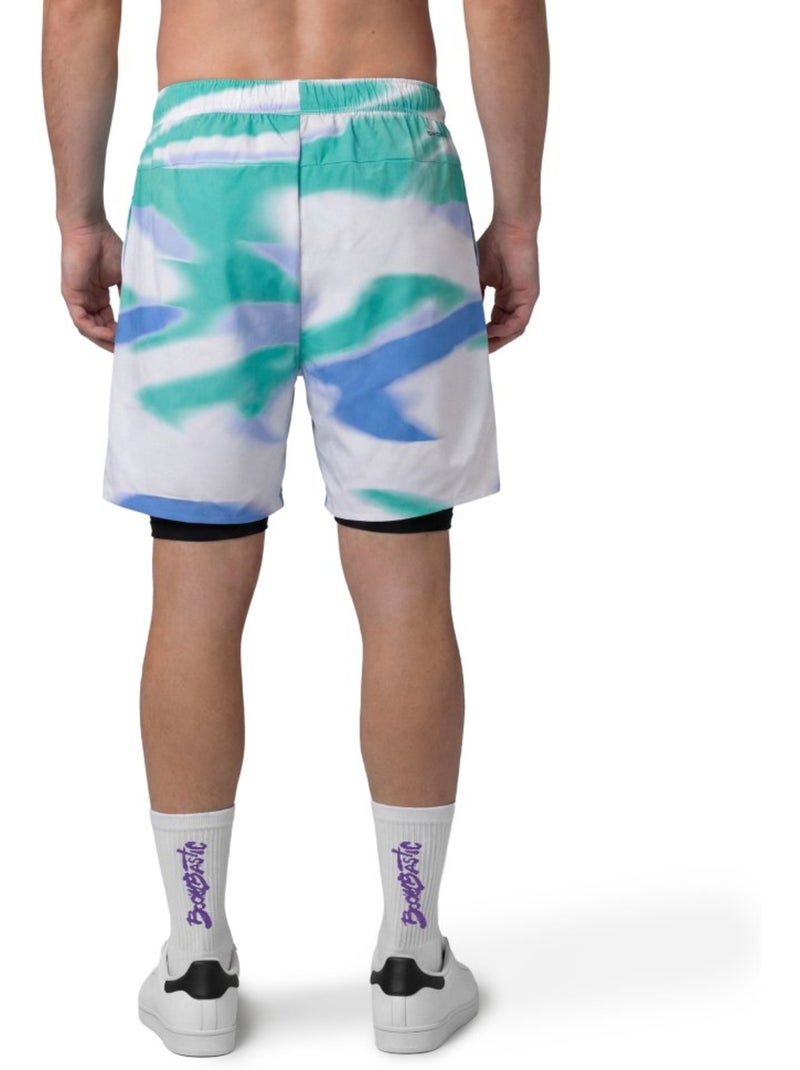 Short double couche homme boombastic homme bbc clap Blanc - Kiabi