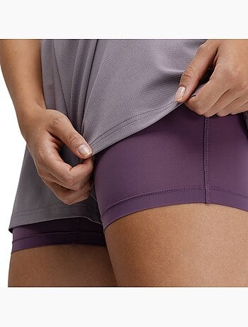 Short double couche trail running femme randonnée femme araroa lilac