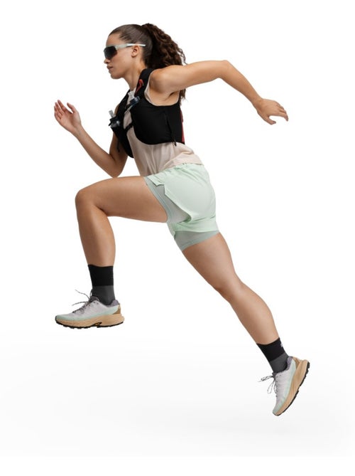 Short double couche trail running femme randonnée femme araroa mint - Kiabi Short double couche trail running femme randonnée femme araroa mint - Kiabi