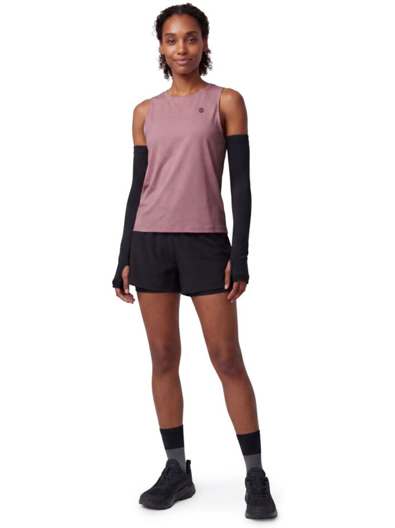 Short double couche trail running femme randonnée femme araroa-w Noir - Kiabi
