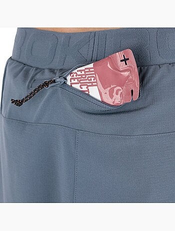 Short double couche trail running homme randonnée homme overland
