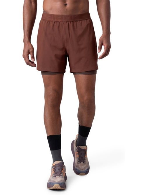 Short double couche trail running homme randonnée homme overland - Kiabi Short double couche trail running homme randonnée homme overland - Kiabi
