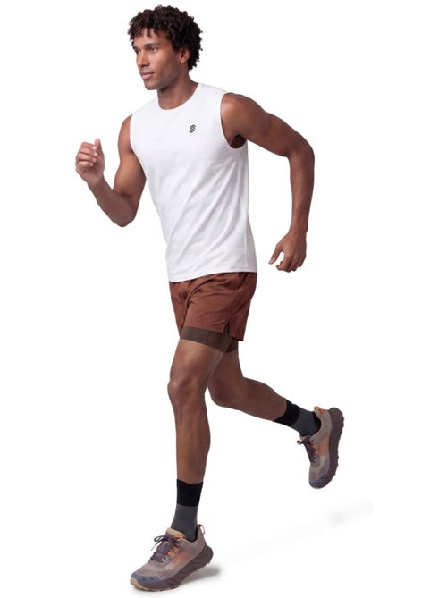 Short double couche trail running homme randonnée homme overland - Kiabi Short double couche trail running homme randonnée homme overland - Kiabi