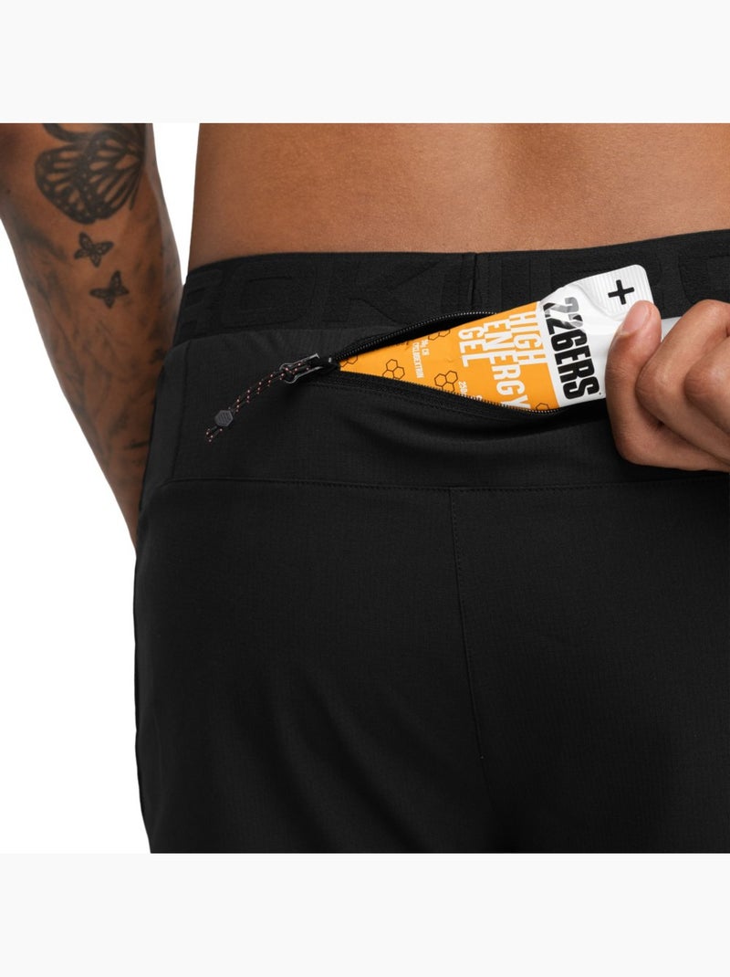 Short double couche trail running homme randonnée homme overland Noir - Kiabi