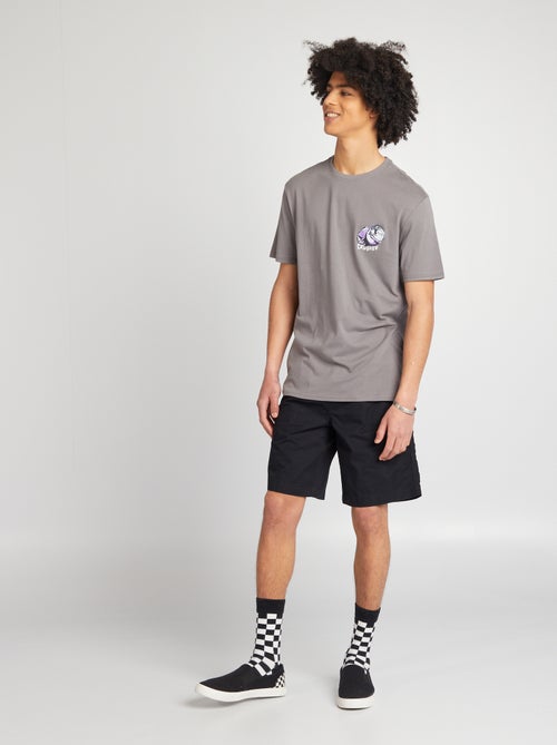 Short droit à taille élastiquée - Kiabi
