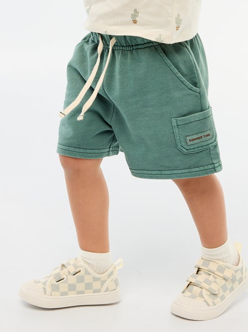 Short droit en french terry en coton uni - Kiabi