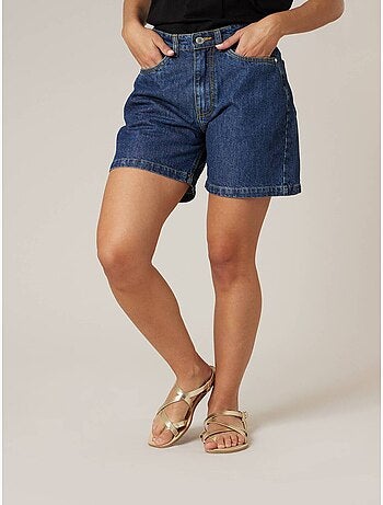 Short droit femme en jean 100% coton 'Deeluxe'