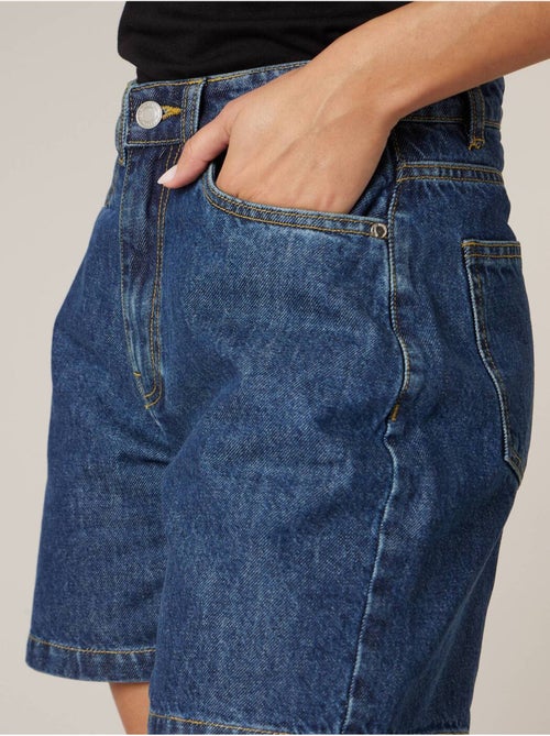 Short droit femme en jean 100% coton 'Deeluxe' - Kiabi
