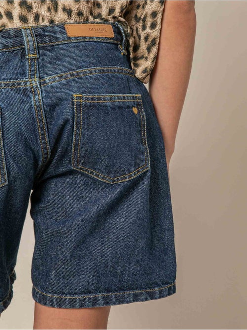 Short droit fille en jean 100% coton 'Deeluxe' - Kiabi