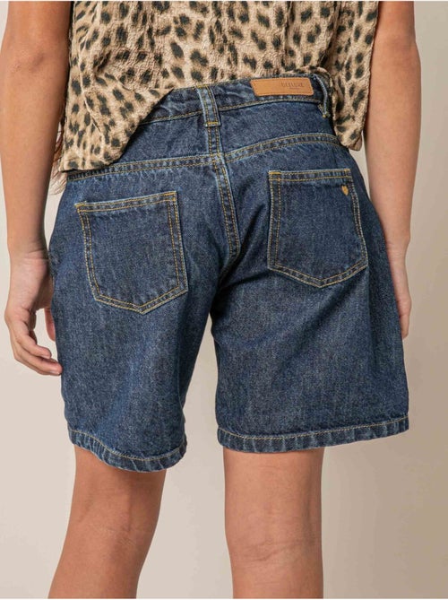 Short droit fille en jean 100% coton 'Deeluxe' - Kiabi