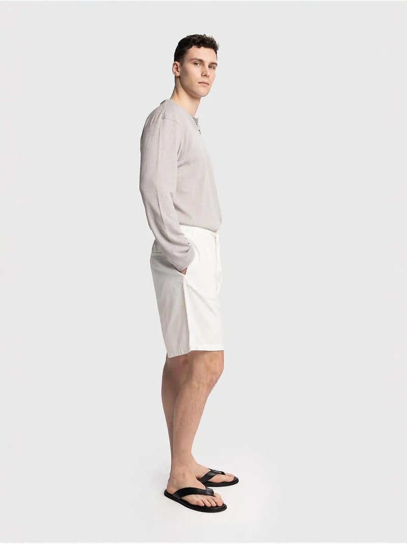 Short droit homme giesto Blanc - Kiabi