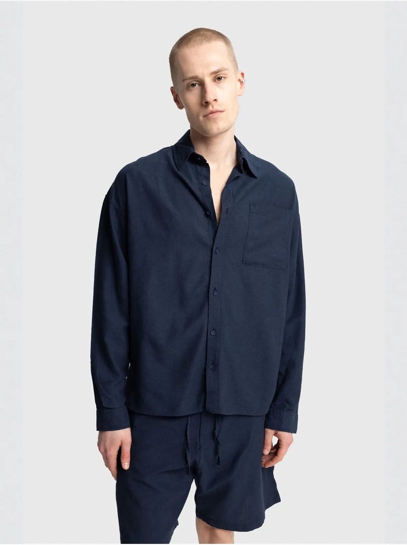 Short droit homme giesto Bleu marine - Kiabi