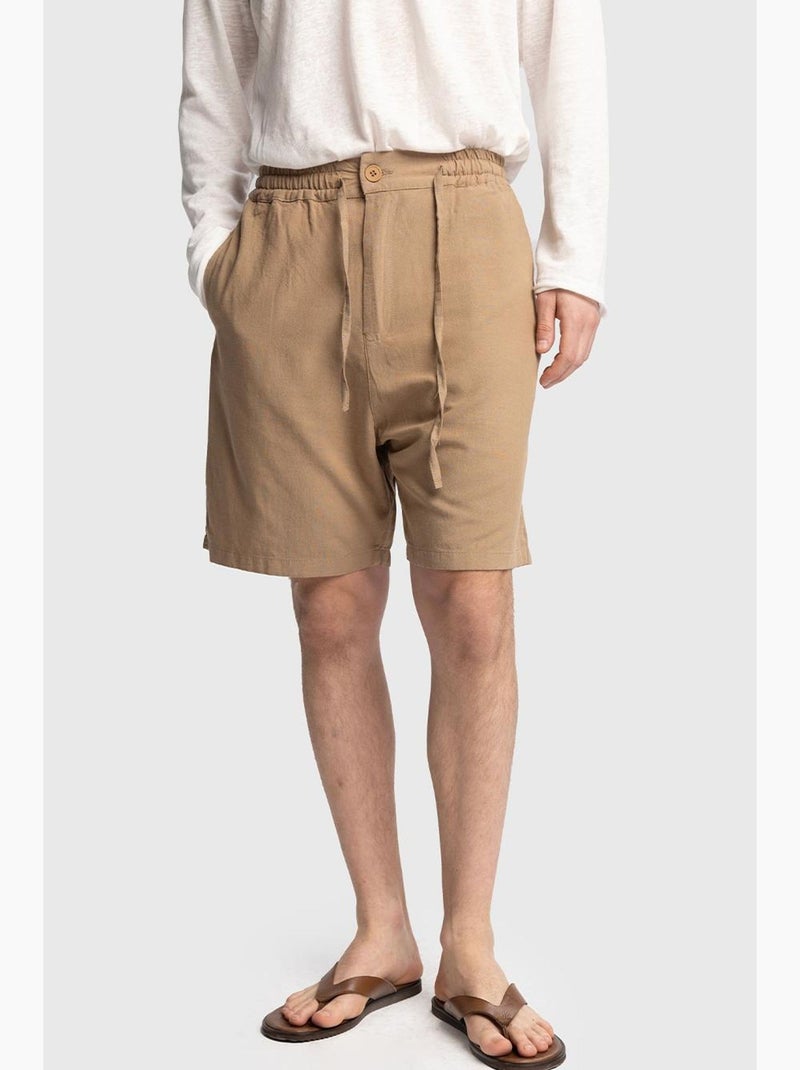Short droit homme giesto Camel - Kiabi