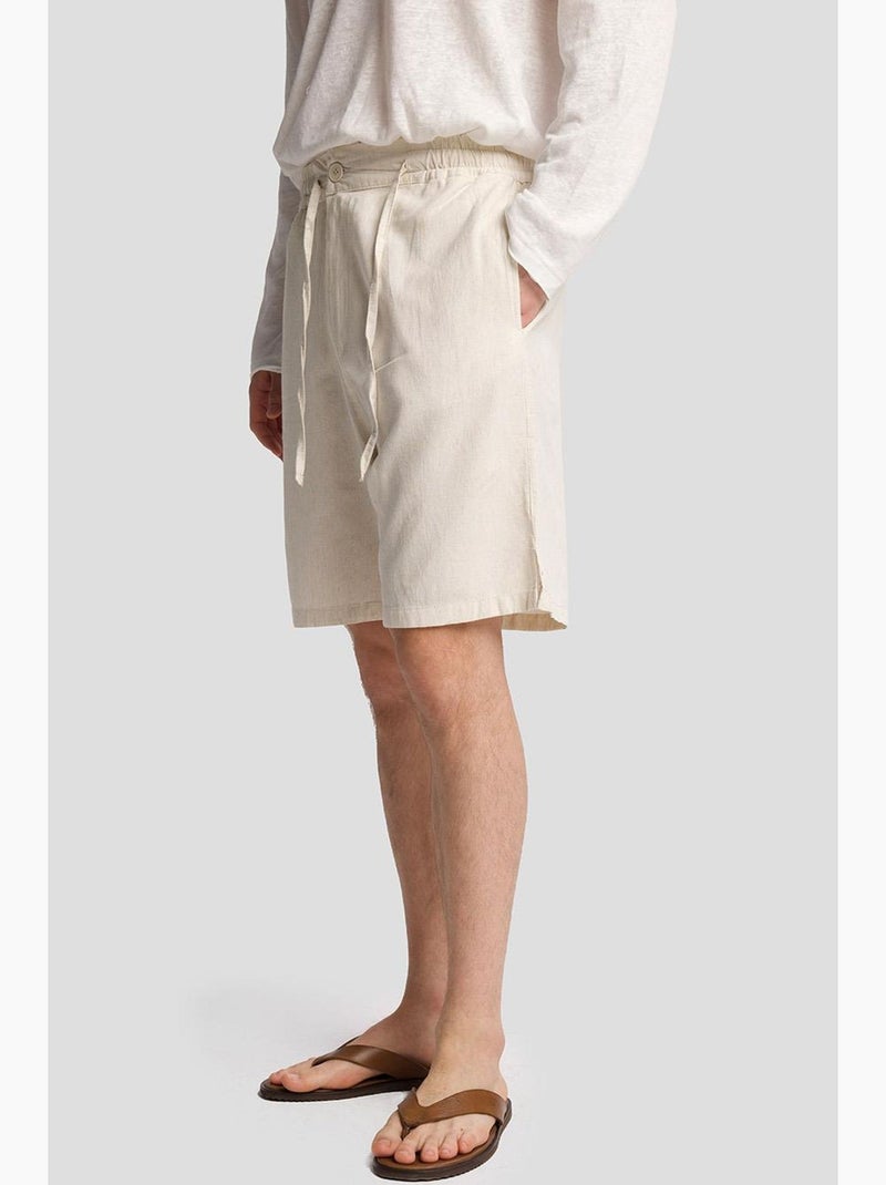 Short droit homme giesto Crème - Kiabi