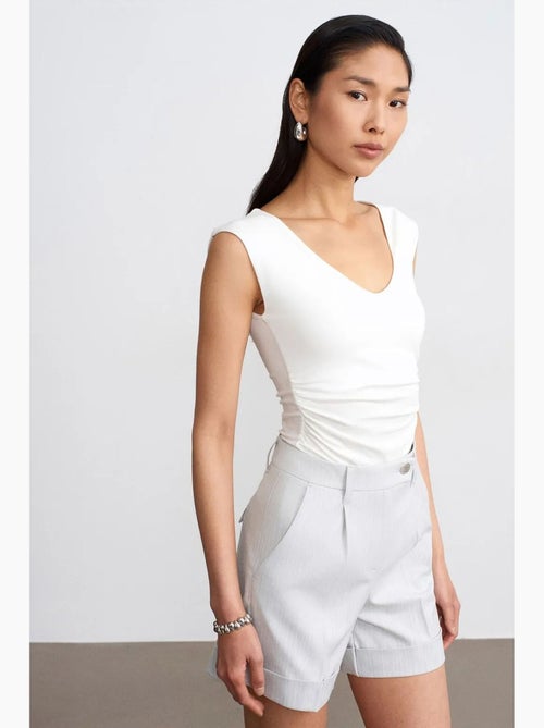 Short droit taille haute dilvin - Kiabi Short droit taille haute dilvin - Kiabi