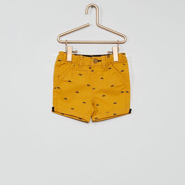 Short Eco Concu Bebe Garcon Jaune Kiabi 4 90